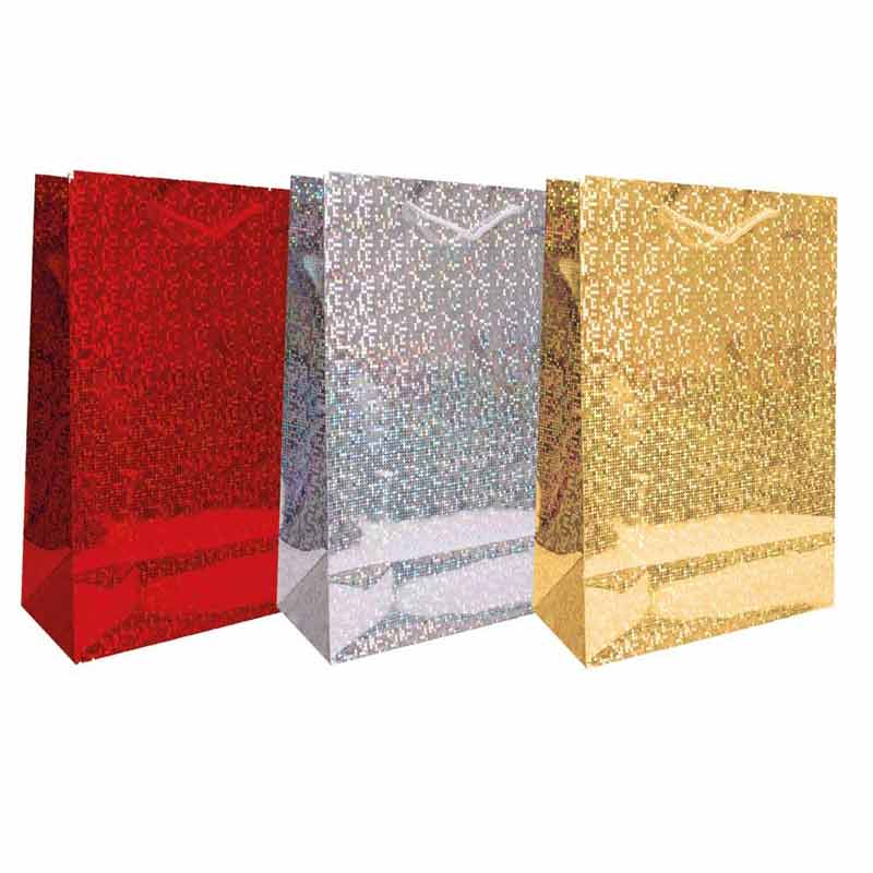 EXTRA LARGE HOLOGRAPHIC GIFT BAG 12S
