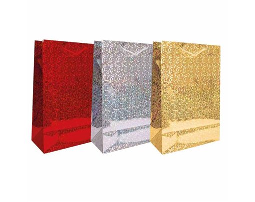 EXTRA LARGE HOLOGRAPHIC GIFT BAG 12S
