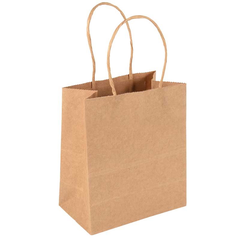 KRAFT SMALL GIFT BAG 12S
