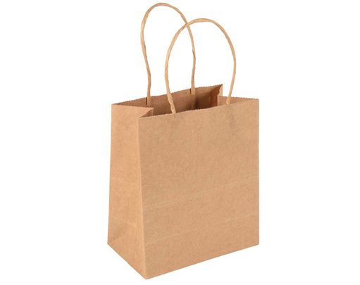 KRAFT SMALL GIFT BAG 12S