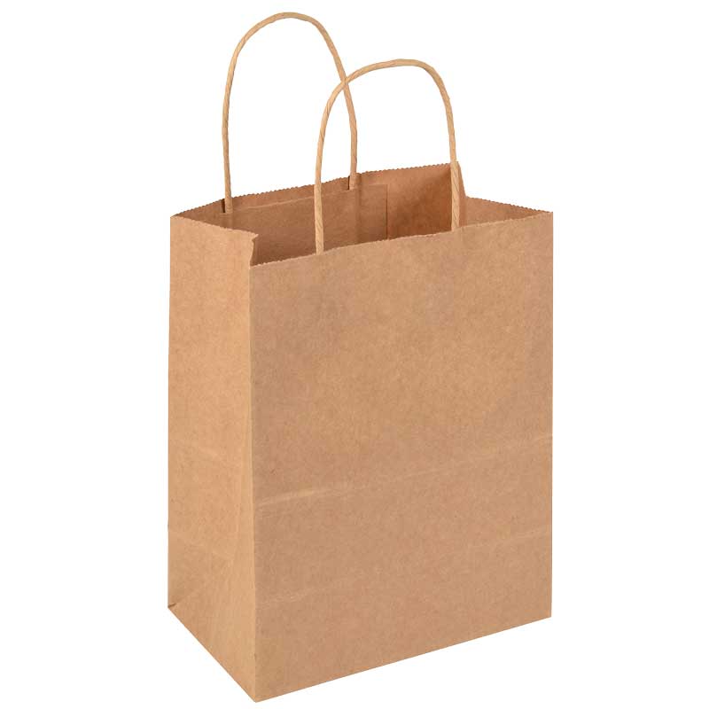 KRAFT MEDIUM GIFT BAG 12S