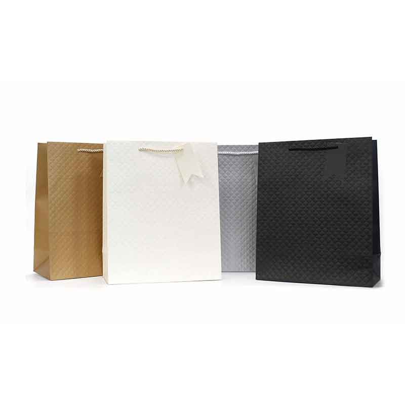 EMBOSSED FOIL CLASSICS MEDIUM GIFT BAG 12S