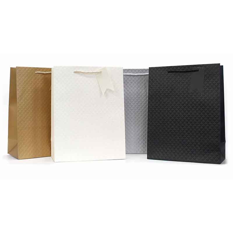 EMBOSSED FOIL CLASSICS LARGE GIFT BAG 12S
