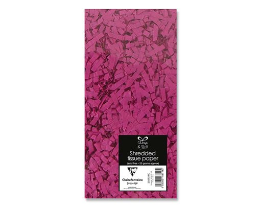 FUCHSIA SHREDDED TISSUE PAPER 12S