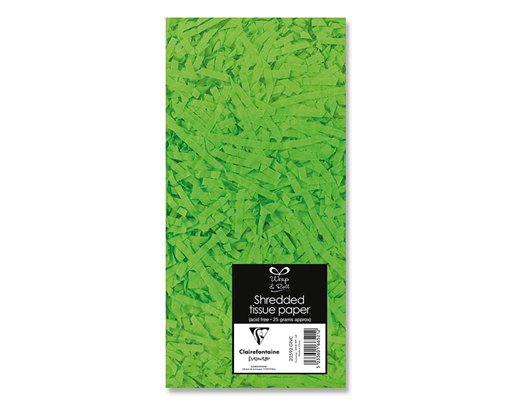GREEN PAPPER SHREDDED TISSUE 12S