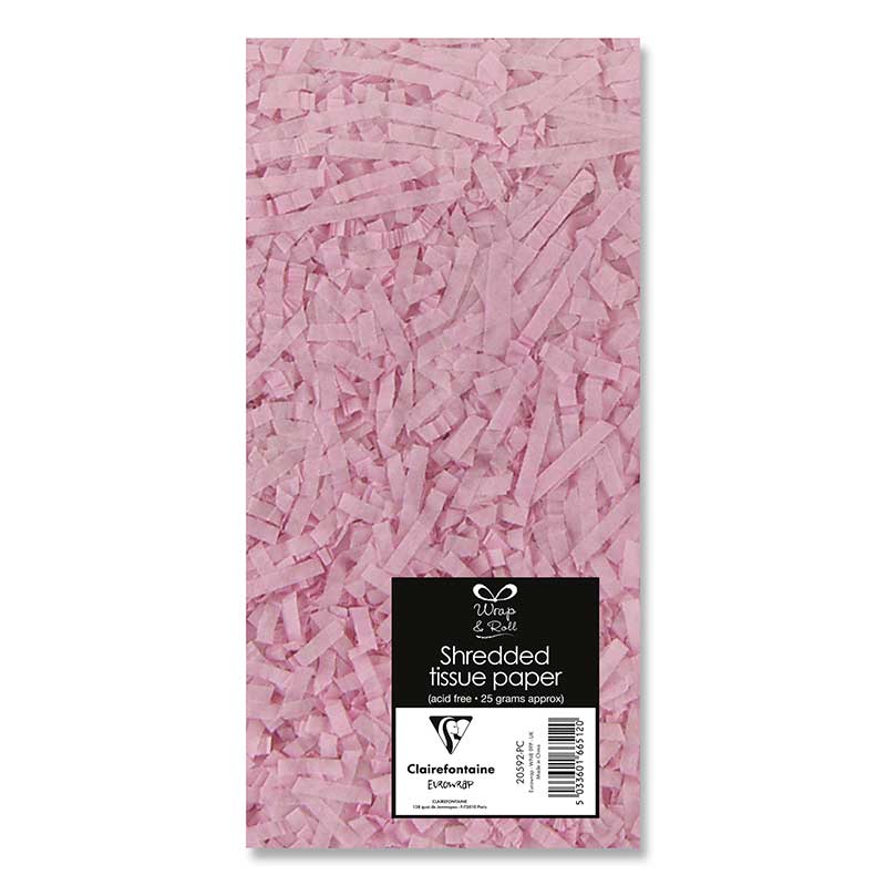 PINK SHREDDED PAPER TISSUE 12S