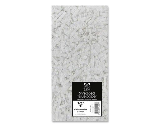 WHITE SHREDDED TISSUE PAPER 12S