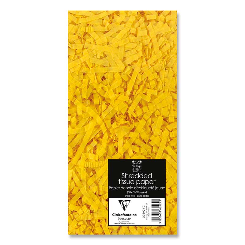 YELLOW SHREDDED TISSUE PAPER 12S
