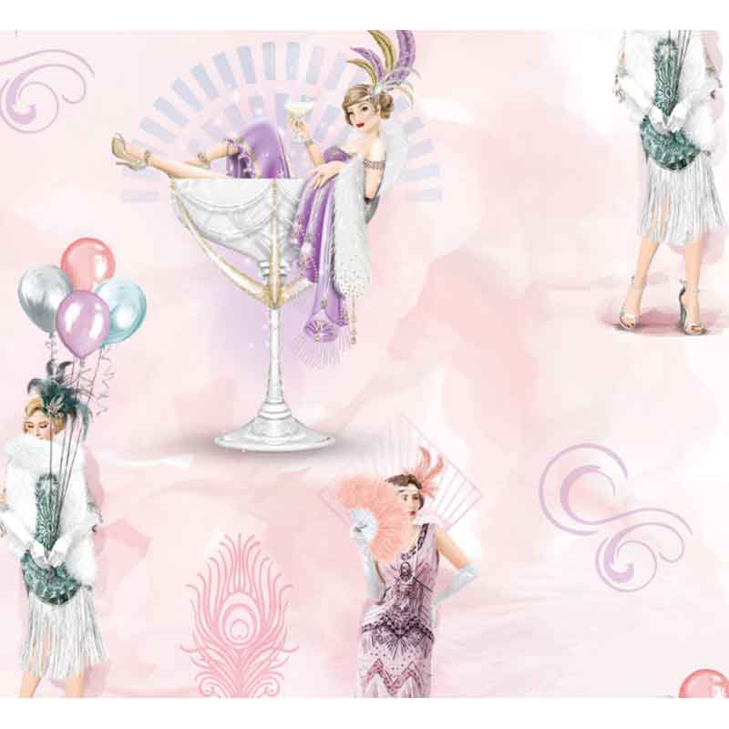 OPEN ART DECO GIFTWRAP WITH 12 FREE TAGS 24S