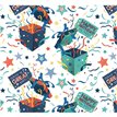 OPEN PRESENT GIFTWRAP WITH 12 FREE TAGS 24S