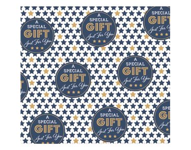 SPECIAL GIFT GIFTWRAP WITH 12 FREE TAGS 24S