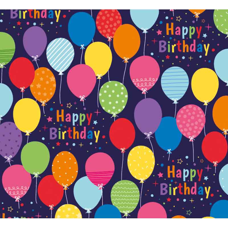 OPEN BALLOONS GIFTWRAP WITH 12 FREE TAGS 24S