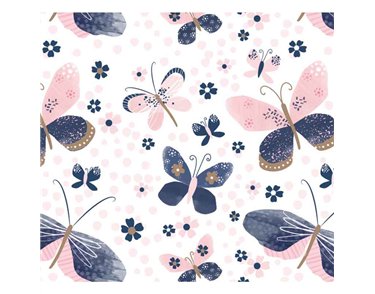OPEN BUTTERFLY GIFTWRAP WITH 12 FREE TAGS 24S