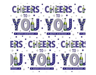 OPEN BOOZE GIFTWRAP WITH 12 FREE TAGS 24S