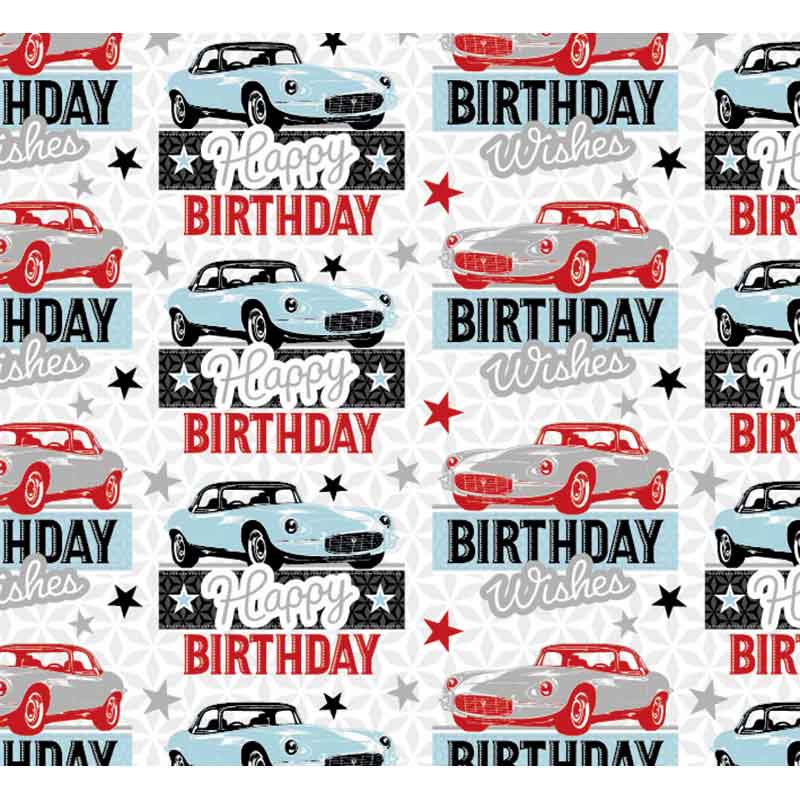 OPEN CAR GIFTWRAP WITH 12 FREE TAGS 24S