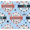 OPEN TEXT GIFTWRAP WITH 12 FREE TAGS 24S