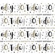 AGE 30 GIFTWRAP WITH 12 FREE TAGS 24S