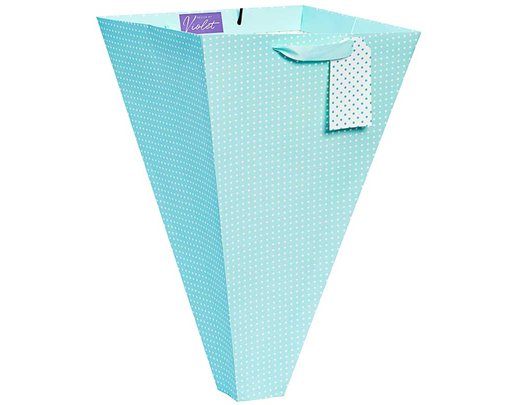 MINT POLKA LARGE BOUQUET GIFTBAG 6S