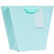 MINT POLKA MEDIUM VASE GIFTBAG 6S