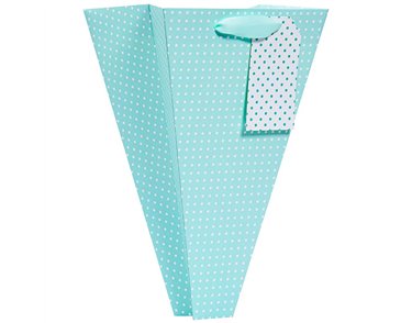 MINT POLKA SMALL BOUQUET GIFTBAG 6S
