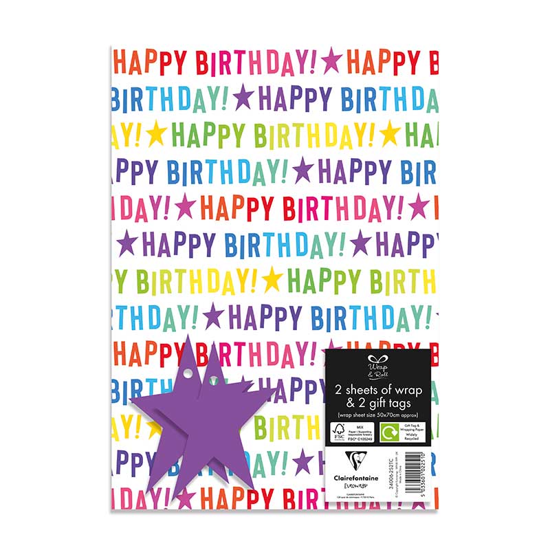 BIRTHDAY 2 SHEETS 2 TAGS
