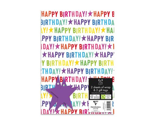 BIRTHDAY 2 SHEETS 2 TAGS