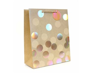 GOLD SPOTS LARGE GIFT BAG 12S