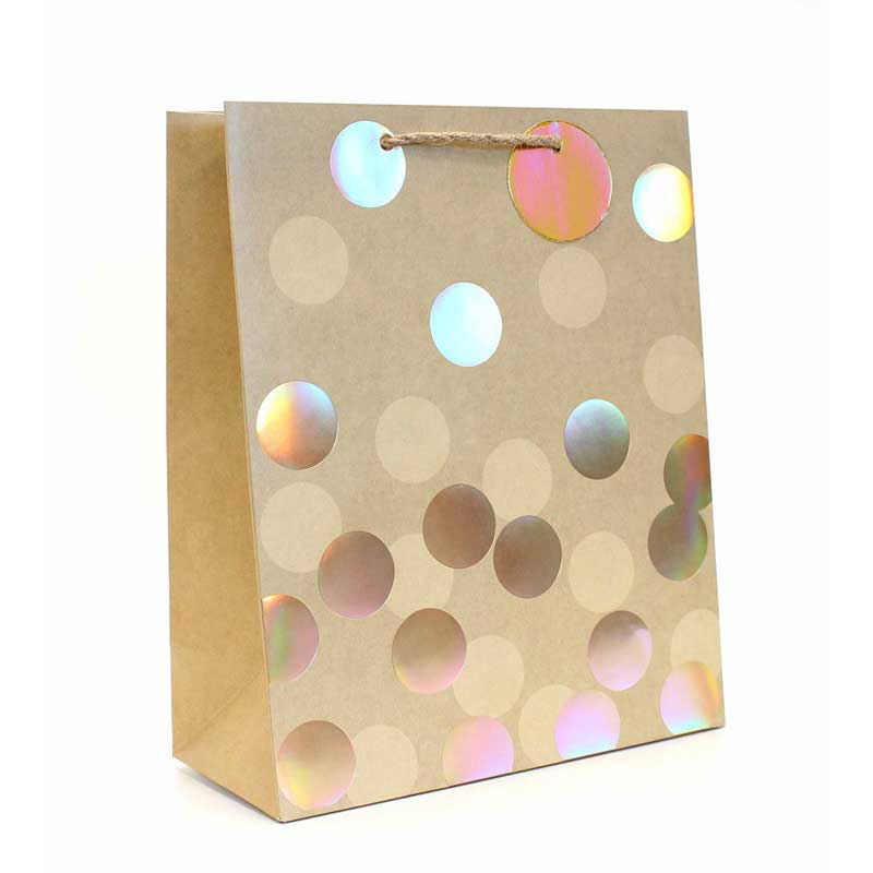 GOLD SPOTS LARGE GIFT BAG 12S