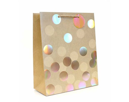 GOLD SPOTS LARGE GIFT BAG 12S