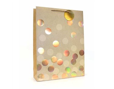 GOLD SPOTS XLG GIFT BAG 12S