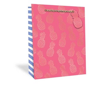 PINEAPPLE XLG GIFT BAG 12S