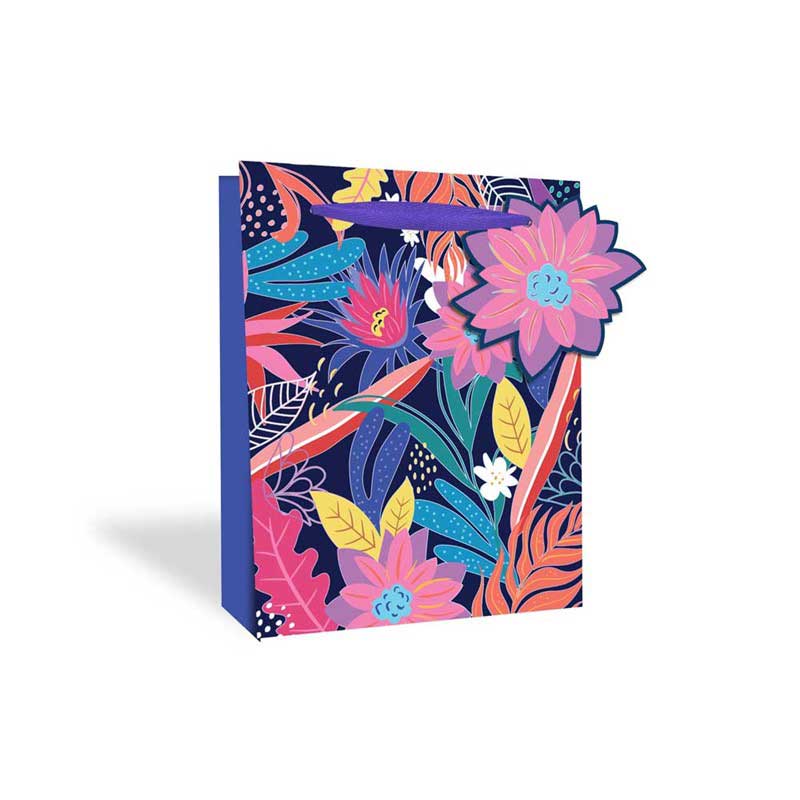 JUNGLE BRIGHTS MEDIUM GIFT BAG 12S