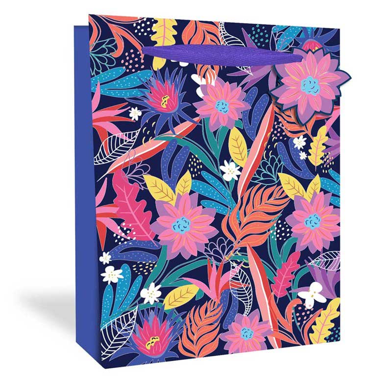 JUNGLE BRIGHTS XLG GIFT BAG 12S