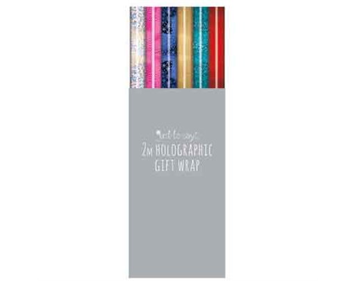 2m x 70cm 6ASST HOLOGRAPHIC ROLLWRAP 36S
