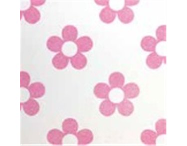 BON BON CHUNKY DAISY PALE PINK GLITTER GIFTWRAP 25S