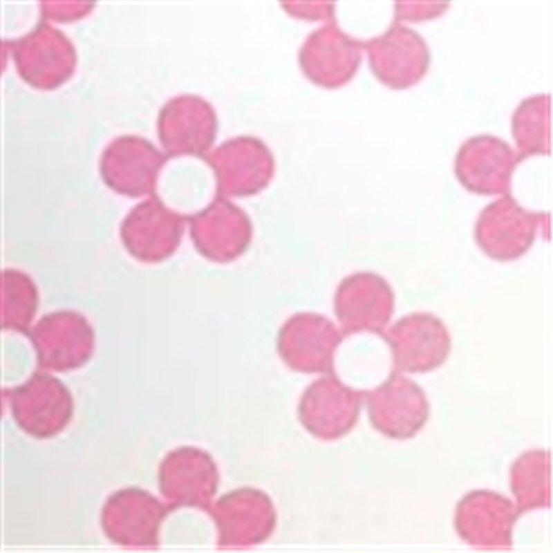 BON BON CHUNKY DAISY PALE PINK GLITTER GIFTWRAP 25S