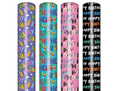 3m HAPPY BIRTHDAY ROLL WRAP 36S
