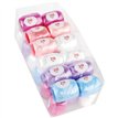 ASSORTED COLOURS SATIN PASTEL RIBBON COPS 30S