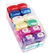 ASSORTED COLOURS SATIN RIBBON COPS 30S