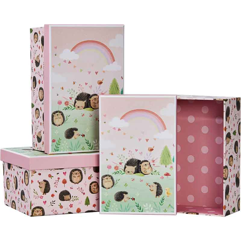 3SET HEDGE-HUGS HETTY GIFT BOXES