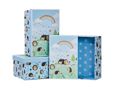3SET HEDGE-HUGS HUGO GIFT BOXES