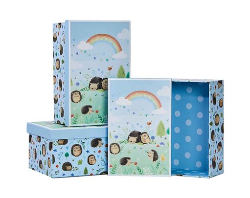 3SET HEDGE-HUGS HUGO GIFT BOXES