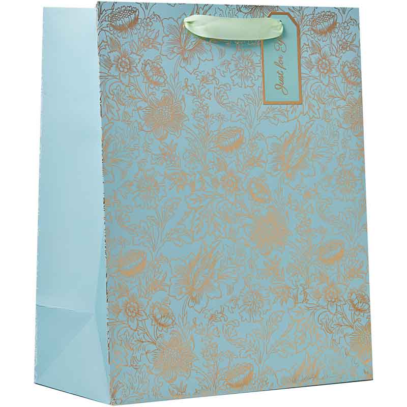 FRESH BLOOMS FOILED LARGE GIFT BAG 6S