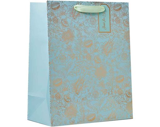 FRESH BLOOMS FOILED LARGE GIFT BAG 6S