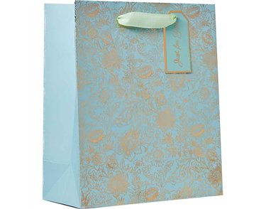 FRESH BLOOMS FOILED MEDIUM GIFT BAG 6S
