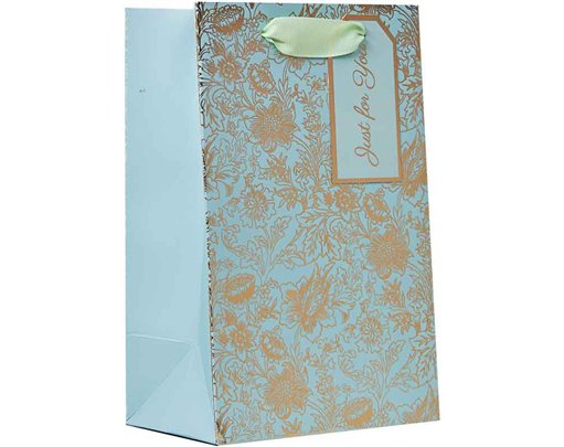 FRESH BLOOMS FOILED SMALL GIFT BAG 6S
