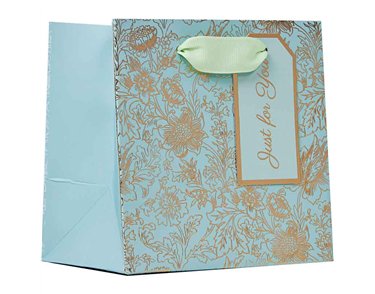 FRESH BLOOMS FOILED EXTRA SMALL GIFT BAG 6S