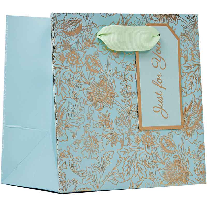FRESH BLOOMS FOILED EXTRA SMALL GIFT BAG 6S