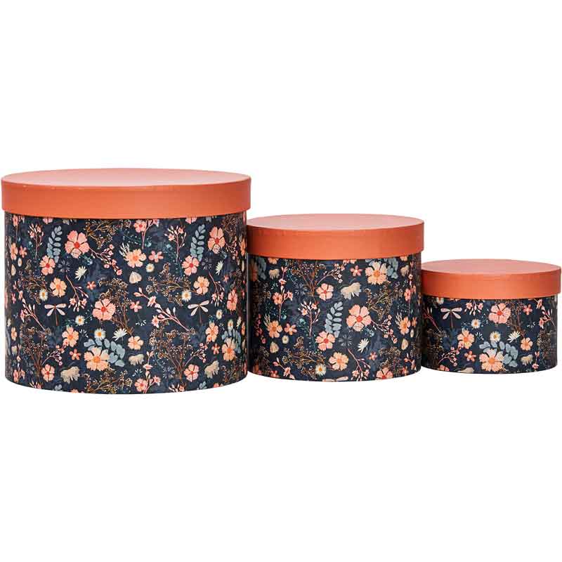 3SET MIDNIGHT MADNESS CIRCLE BOXES