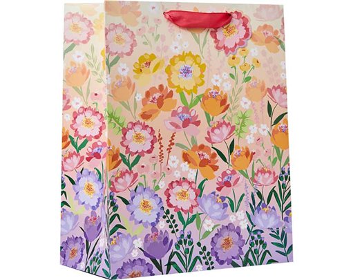 FLORAL OMBRE LARGE GIFT BAG 6S